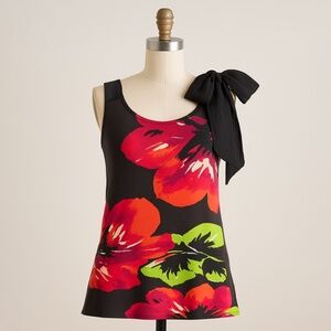 Charlotte Russe Floral Tie-Shoulder Dress (Medium)